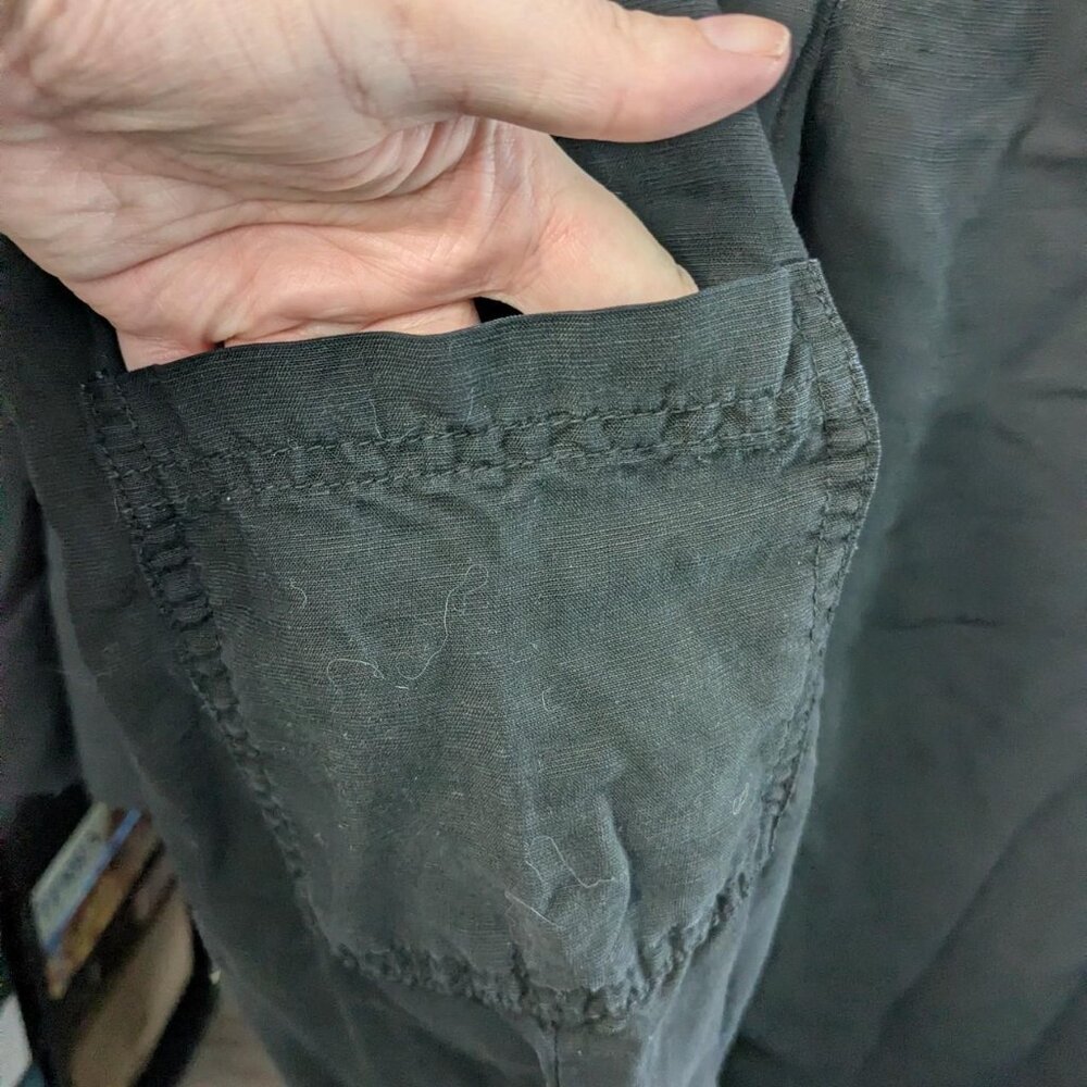 David Dart Black Capri Beach Pants Size L - Picture 2 of 7